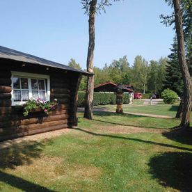 Pensionsgelände vom Spreewaldhaus Zum See - Pension Baschin in Alt-Schadow in Brandenburg