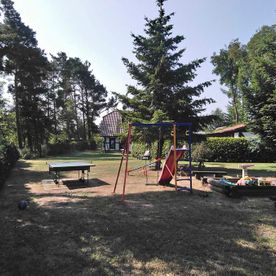 Pensionsgelände vom Spreewaldhaus Zum See - Pension Baschin in Alt-Schadow in Brandenburg