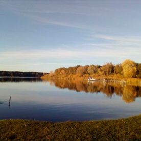 Pensionsgelände vom Spreewaldhaus Zum See - Pension Baschin in Alt-Schadow in Brandenburg