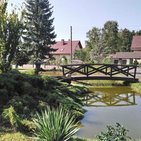Pensionsgelände vom Spreewaldhaus Zum See - Pension Baschin in Alt-Schadow in Brandenburg
