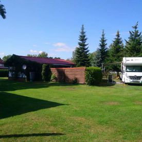 Pensionsgelände vom Spreewaldhaus Zum See - Pension Baschin in Alt-Schadow in Brandenburg